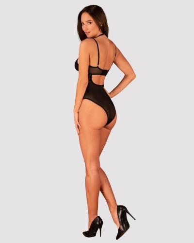 Obsessive Selinne teddy - эротическое женское боди, XS/S (чёрный)